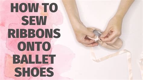 sewing pointe shoes step by